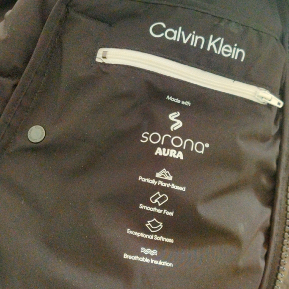 Calvin Klein infinite stretch sorona aura black Size L puffer coat jacket - Picture 4 of 6